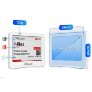 📱 Display E-Ink wireless bajo consumo LoRaWAN 4.2" - ¡Señalización Verde para Hoteles y Fincas!